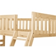 Lexicon Contemporary Wood and MDF Board Twin/Full Bunk Bed in Natural Pine