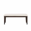 Lexicon Makah Asian Hardwood Dining Room Bench in Dark Brown Finish