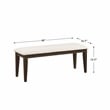 Lexicon Makah Asian Hardwood Dining Room Bench in Dark Brown Finish