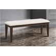 Lexicon Makah Asian Hardwood Dining Room Bench in Dark Brown Finish