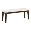 Lexicon Makah Asian Hardwood Dining Room Bench in Dark Brown Finish