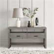 Lexicon Traditional Wood and MDF Board Dining Room Server in Gray