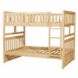 Lexicon Contemporary Wood and MDF Board Full/Full Bunk Bed in Natural Pine