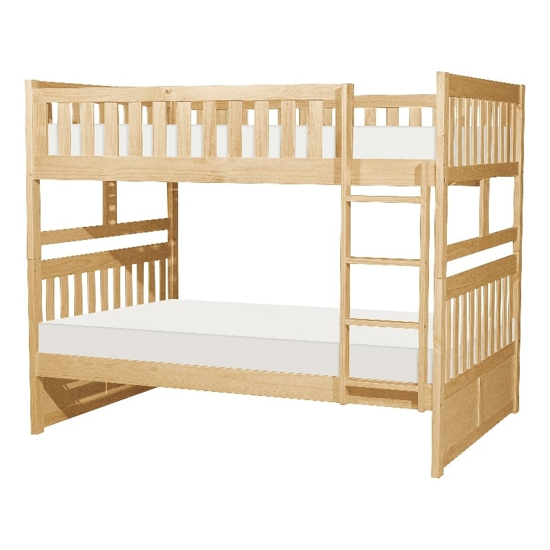 Lexicon Contemporary Wood and MDF Board Full/Full Bunk Bed in Natural Pine