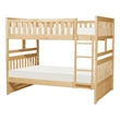 Lexicon Contemporary Wood and MDF Board Full/Full Bunk Bed in Natural Pine