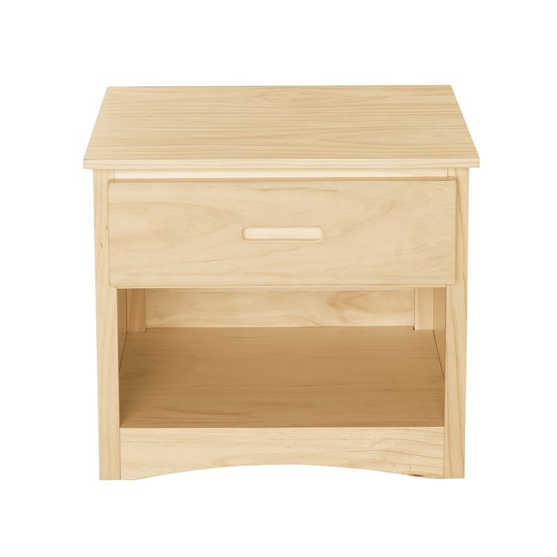 Lexicon Contemporary Wood and MDF Board Night Stand in Natural Pine