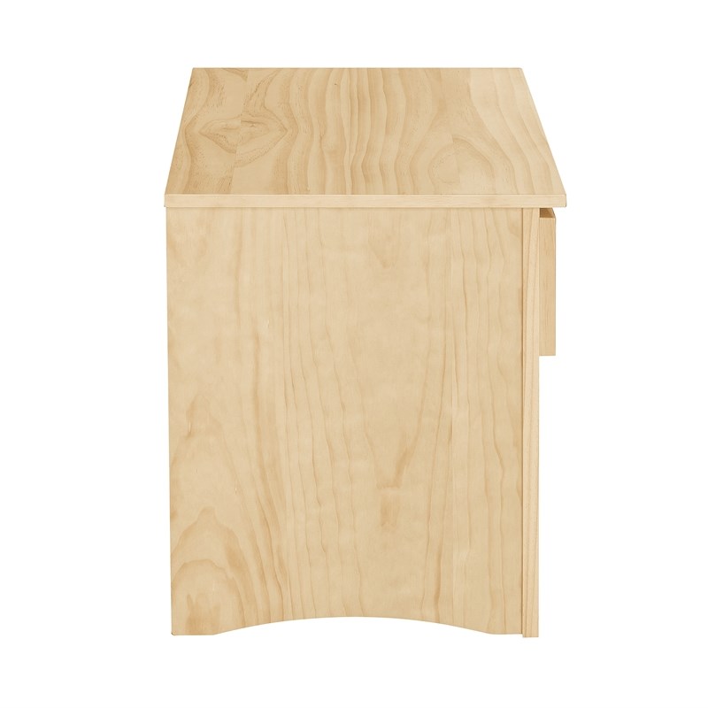 Lexicon Contemporary Wood and MDF Board Night Stand in Natural Pine
