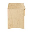 Lexicon Contemporary Wood and MDF Board Night Stand in Natural Pine