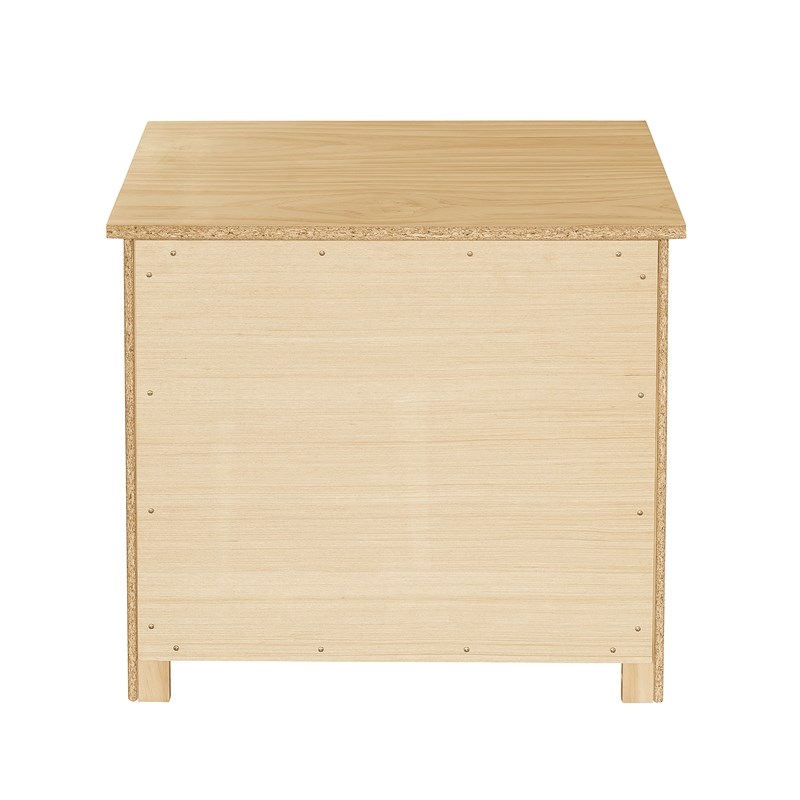 Lexicon Contemporary Wood and MDF Board Night Stand in Natural Pine