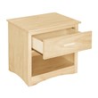 Lexicon Contemporary Wood and MDF Board Night Stand in Natural Pine