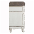 Lexicon Cinderella Wood and MDF Board Night Stand in Antique White/Gray