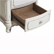 Lexicon Cinderella Wood and MDF Board Night Stand in Antique White/Gray