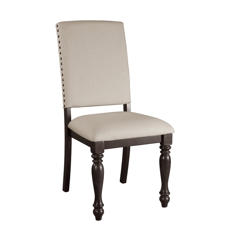 Lexicon Transitional Wood Dining Room Side Chair in Grayish Brown (Set of 2)