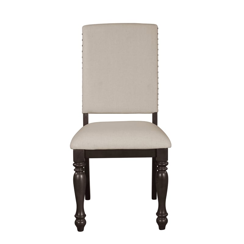 Lexicon Transitional Wood Dining Room Side Chair in Grayish Brown (Set of 2)