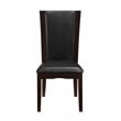 Lexicon Wood and Faux Leather Dining Room Side Chair in Espresso (Set of 2)