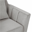 Lexicon Adore Solid Wood and Velvet Upholstered Accent Chair in Gray