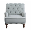 Lexicon Holland Park Fabric Upholstered Accent Chair in Gray Color