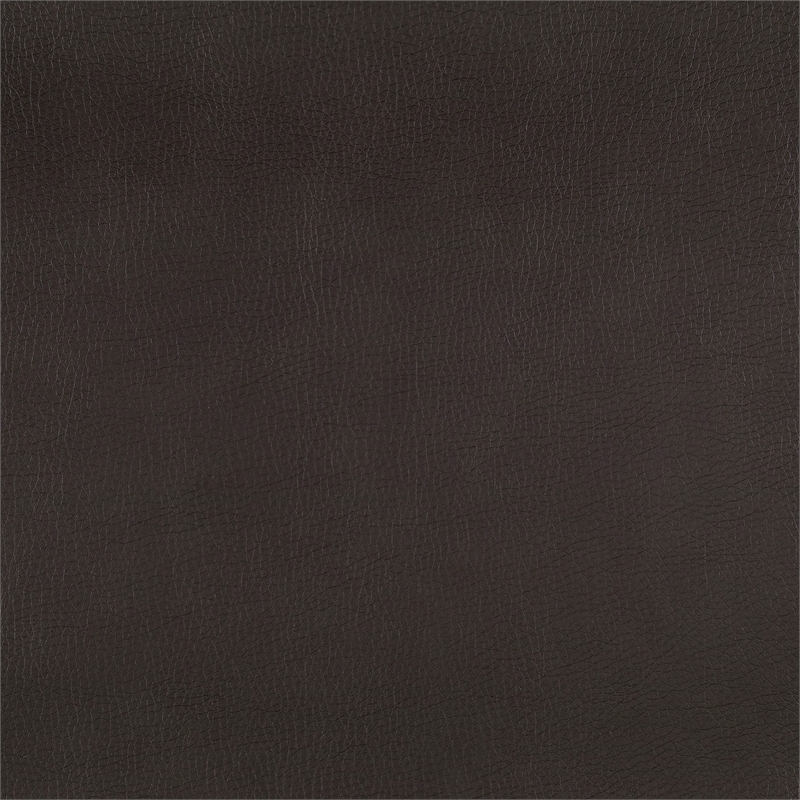 Lexicon Berenson Faux Leather Upholstered Push Back Recliner in Dark Brown Color