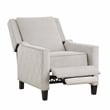 Lexicon Banks Fabric Upholstered Push Back Recliner in Sand Color