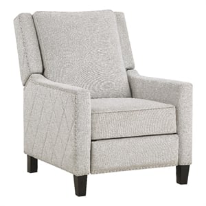 Lexicon Banks Fabric Upholstered Push Back Recliner in Sand Color