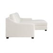 Lexicon Zayden 2-Piece Plywood and Fabric Sectional with Right Chaise in Ivory