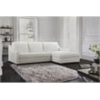 Lexicon Zayden 2-Piece Plywood and Fabric Sectional with Right Chaise in Ivory