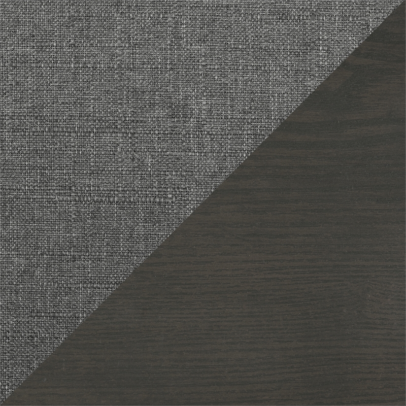 Lexicon Lewiston Textured Fabric 2-Piece Upholstered Sofa Set in Gray