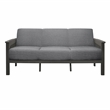 Lexicon Lewiston Textured Fabric 2-Piece Upholstered Sofa Set in Gray