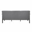 Lexicon Lewiston Textured Fabric 2-Piece Upholstered Sofa Set in Gray