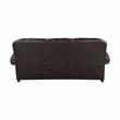 Lexicon Milford Faux Leather 2-Piece Upholstered Sofa Set in Brown