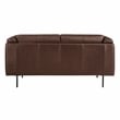 Lexicon Soren Leather 2-Piece Upholstered Sofa Set in Brown