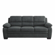 Lexicon Holleman Textured Fabric 2-Piece Upholstered Sofa Set in Dark Gray