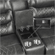 Lexicon Putnam 2-Piece Upholstered Power Reclining Sofa Set in Gray