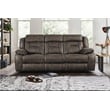 Lexicon Madrona Microfiber 2-Piece Manual Reclining Sofa Set in Dark Brown