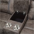 Lexicon Madrona Microfiber 2-Piece Manual Reclining Sofa Set in Dark Brown