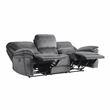 Lexicon Muirfield Microfiber 2-Piece Manual Reclining Sofa Set in Gray
