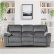 Lexicon Muirfield Microfiber 2-Piece Manual Reclining Sofa Set in Gray
