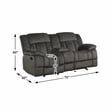Lexicon Laurelton Microfiber 2-Piece Manual Reclining Sofa Set in Chocolate