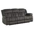 Lexicon Laurelton Microfiber 2-Piece Manual Reclining Sofa Set in Chocolate