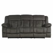 Lexicon Laurelton Microfiber 2-Piece Manual Reclining Sofa Set in Chocolate