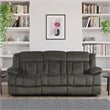 Lexicon Laurelton Microfiber 2-Piece Manual Reclining Sofa Set in Chocolate
