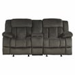 Lexicon Laurelton Microfiber 2-Piece Manual Reclining Sofa Set in Chocolate