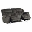 Lexicon Laurelton Microfiber 2-Piece Manual Reclining Sofa Set in Chocolate