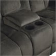 Lexicon Laurelton Microfiber 2-Piece Manual Reclining Sofa Set in Chocolate