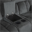 Lexicon Laurelton Microfiber 2-Piece Manual Reclining Sofa Set in Charcoal