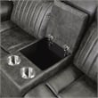 Lexicon Centeroak Microfiber 2-Piece Manual Reclining Sofa Set in Gray