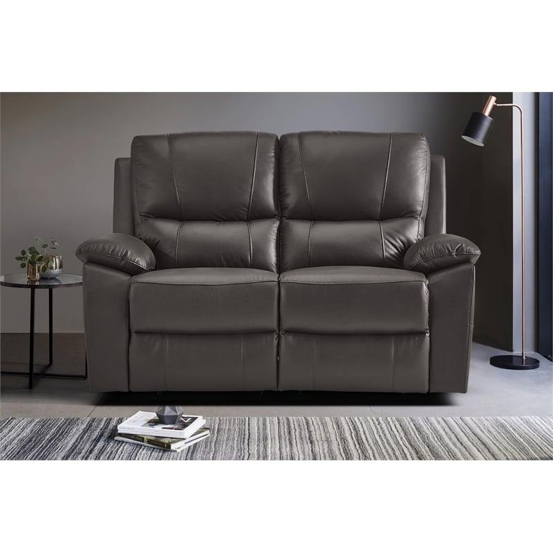 Lexicon Dawson Faux leather 2-Piece Manual Reclining Sofa Set in Brown