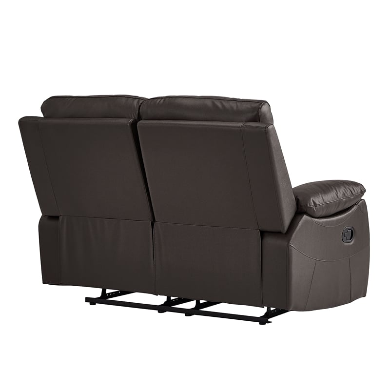 Lexicon Dawson Faux leather 2-Piece Manual Reclining Sofa Set in Brown