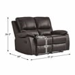 Lexicon Dawson Faux leather 2-Piece Manual Reclining Sofa Set in Brown