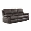 Lexicon Dawson Faux leather 2-Piece Manual Reclining Sofa Set in Brown